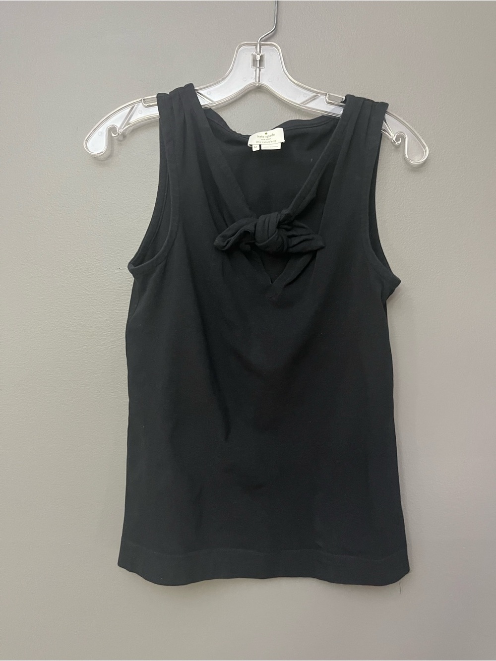 Kate Spade Black Knot-Detail Tank Top - Size M